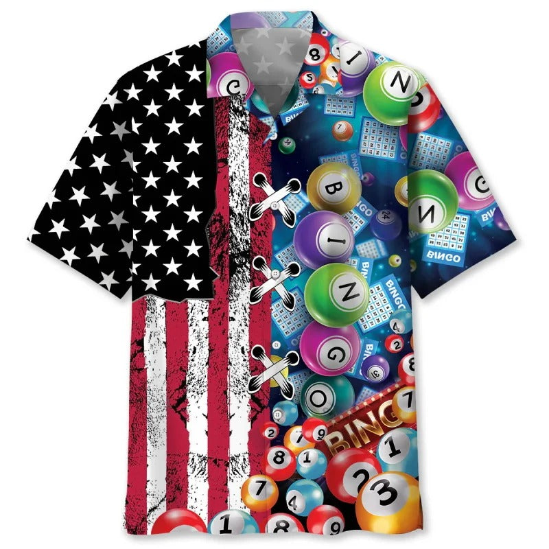 Men's Bingo Button-up Shirt