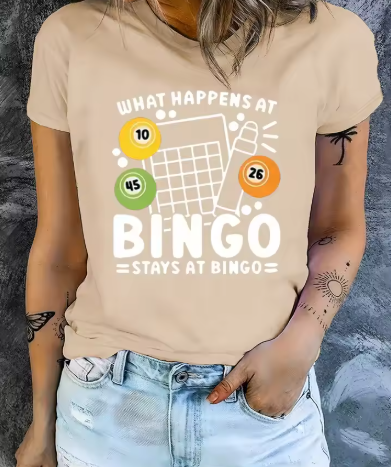 “Stays at BINGO” Women's T-shirt