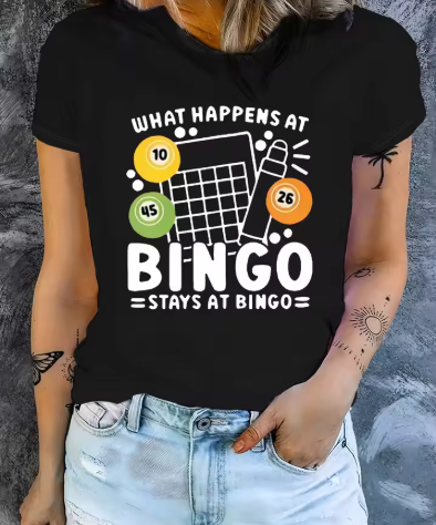 “Stays at BINGO” Women's T-shirt