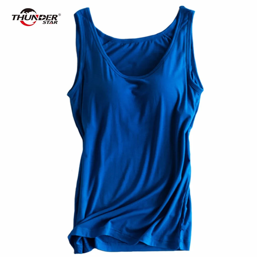 Women Built In Bra Padded Tank Top