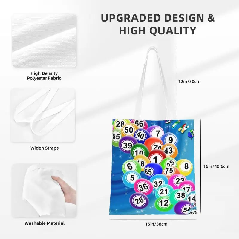 Bingo Canvas Shopping Bags