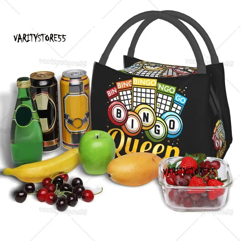 Bingo Queen Insulated Lunch Bag for Women Leakproof