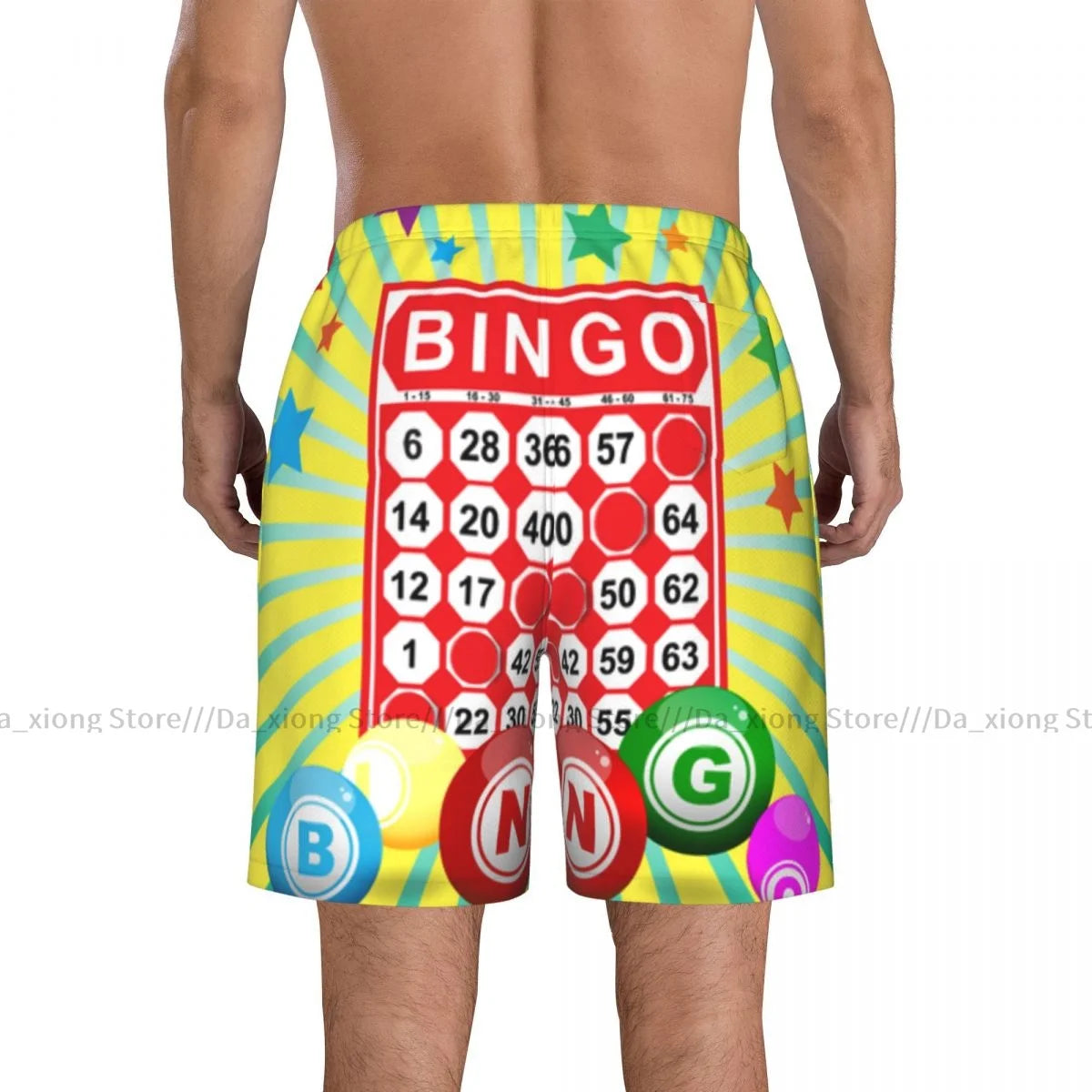 Men's Beach Short Bingo Card