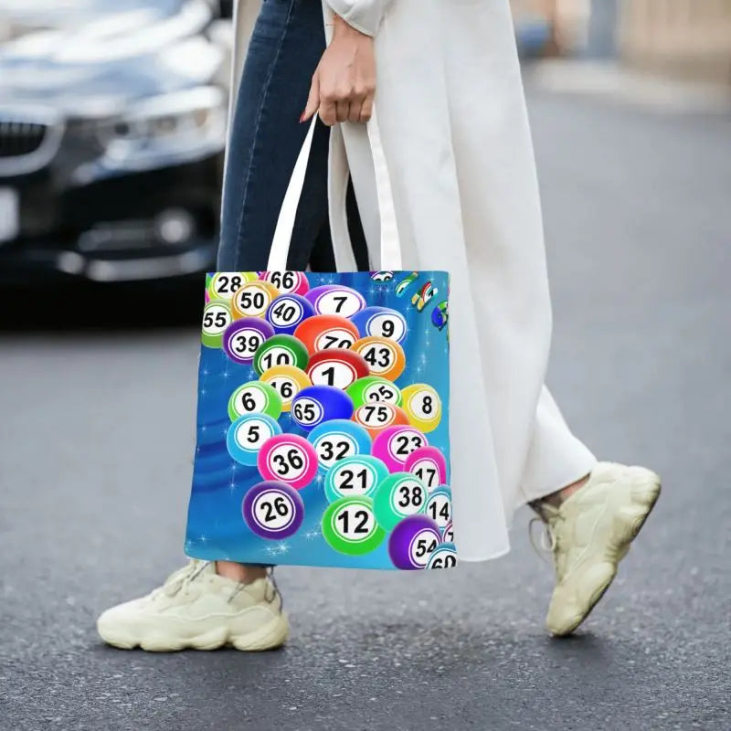 Bingo Canvas Shopping Bags