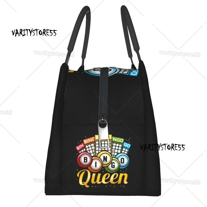 Bingo Queen Insulated Lunch Bag for Women Leakproof