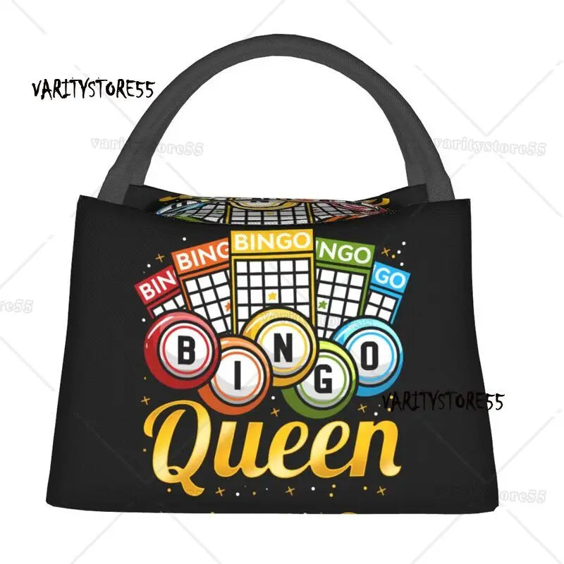 Bingo Queen Insulated Lunch Bag for Women Leakproof