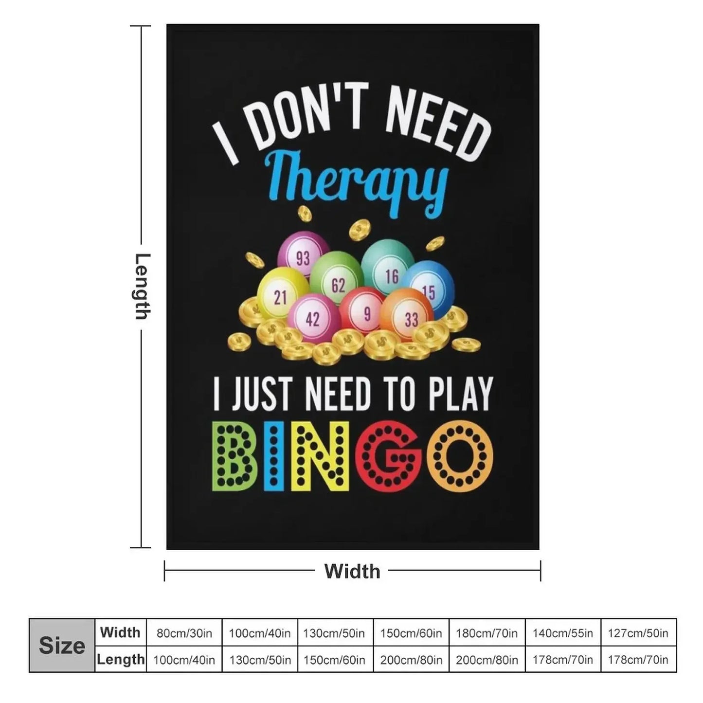 I Just Need To Play Bingo Throw Blanket