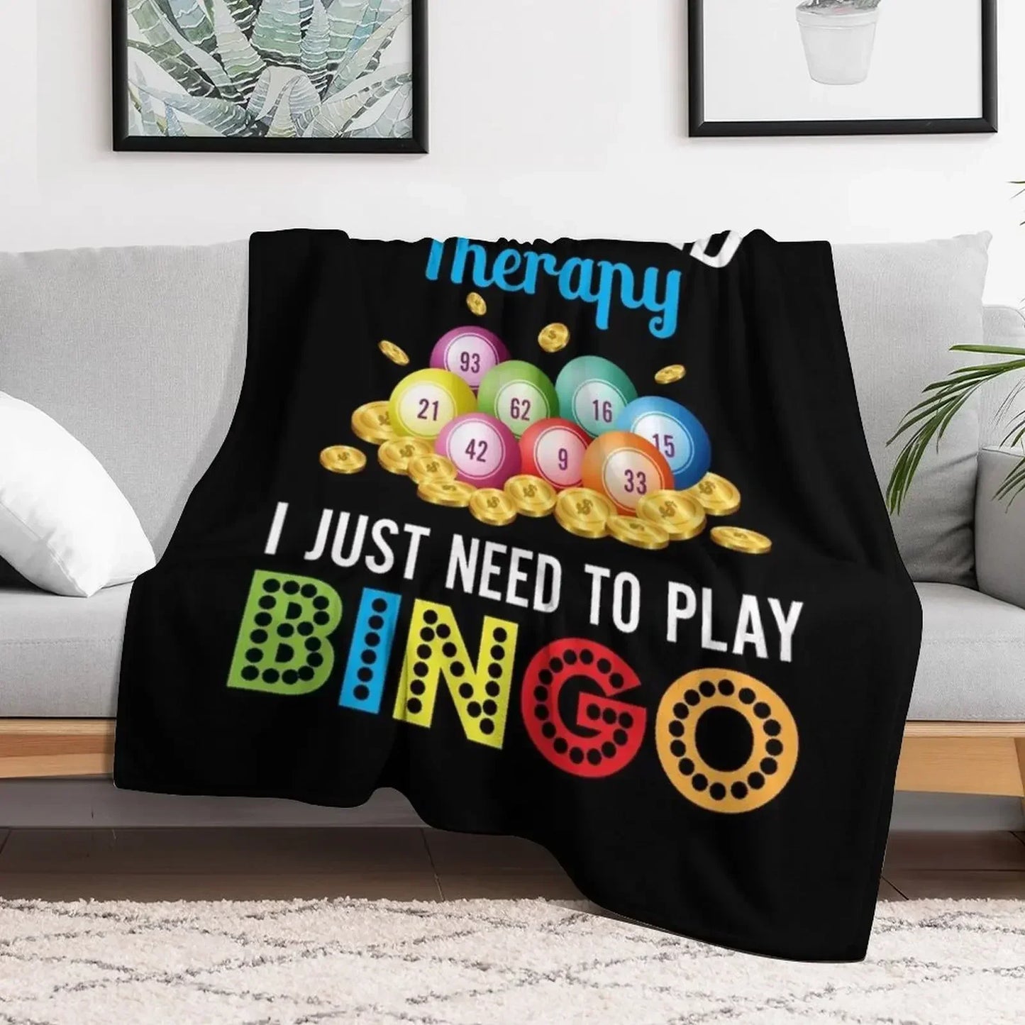 I Just Need To Play Bingo Throw Blanket