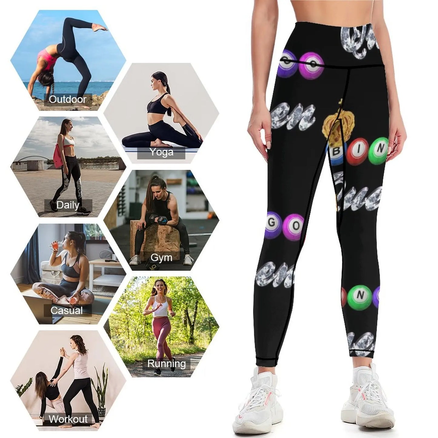 Bingo Queen Diamond Leggings