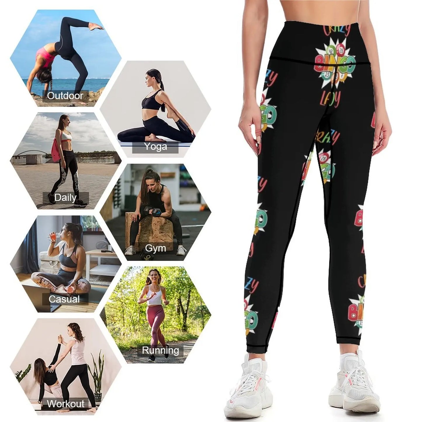 Crazy Bingo Lady Leggings