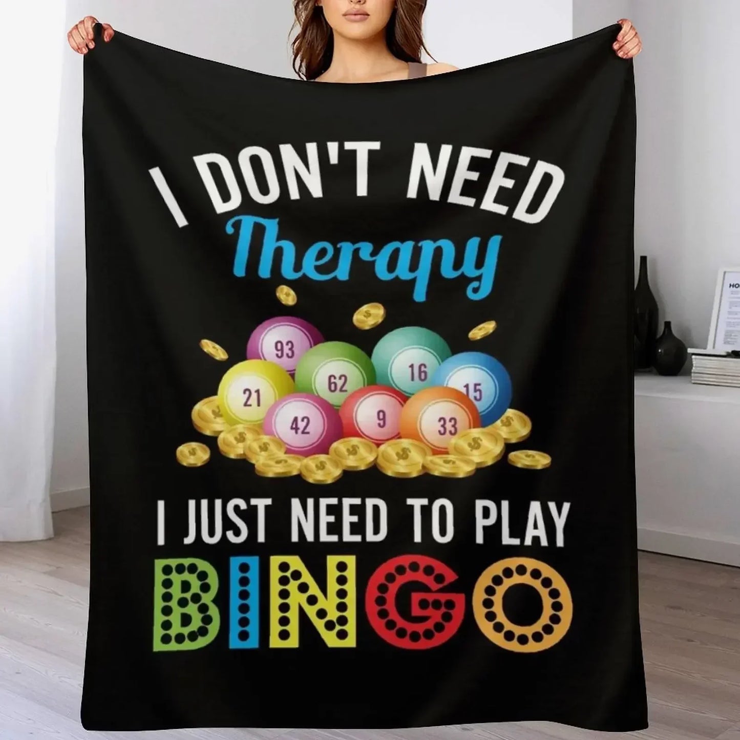 I Just Need To Play Bingo Throw Blanket