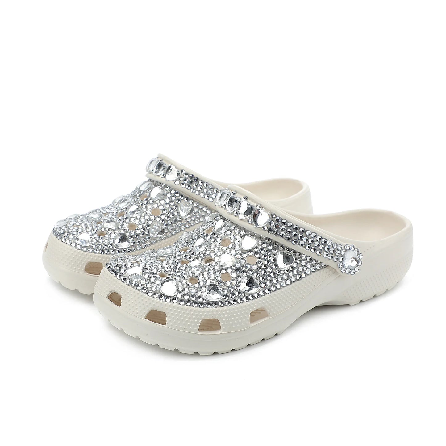 Women Slippers EVA Bling Rhinestone