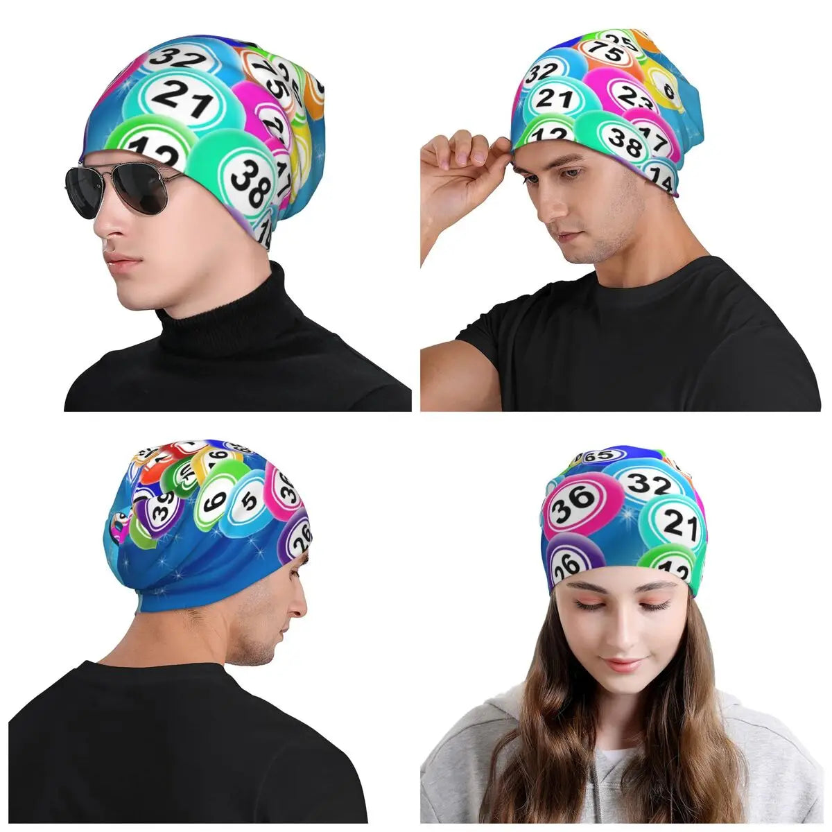 Bingo Balls Bonnet Hats