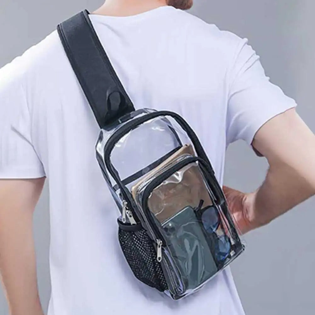 Men's Transparent Sling Bag