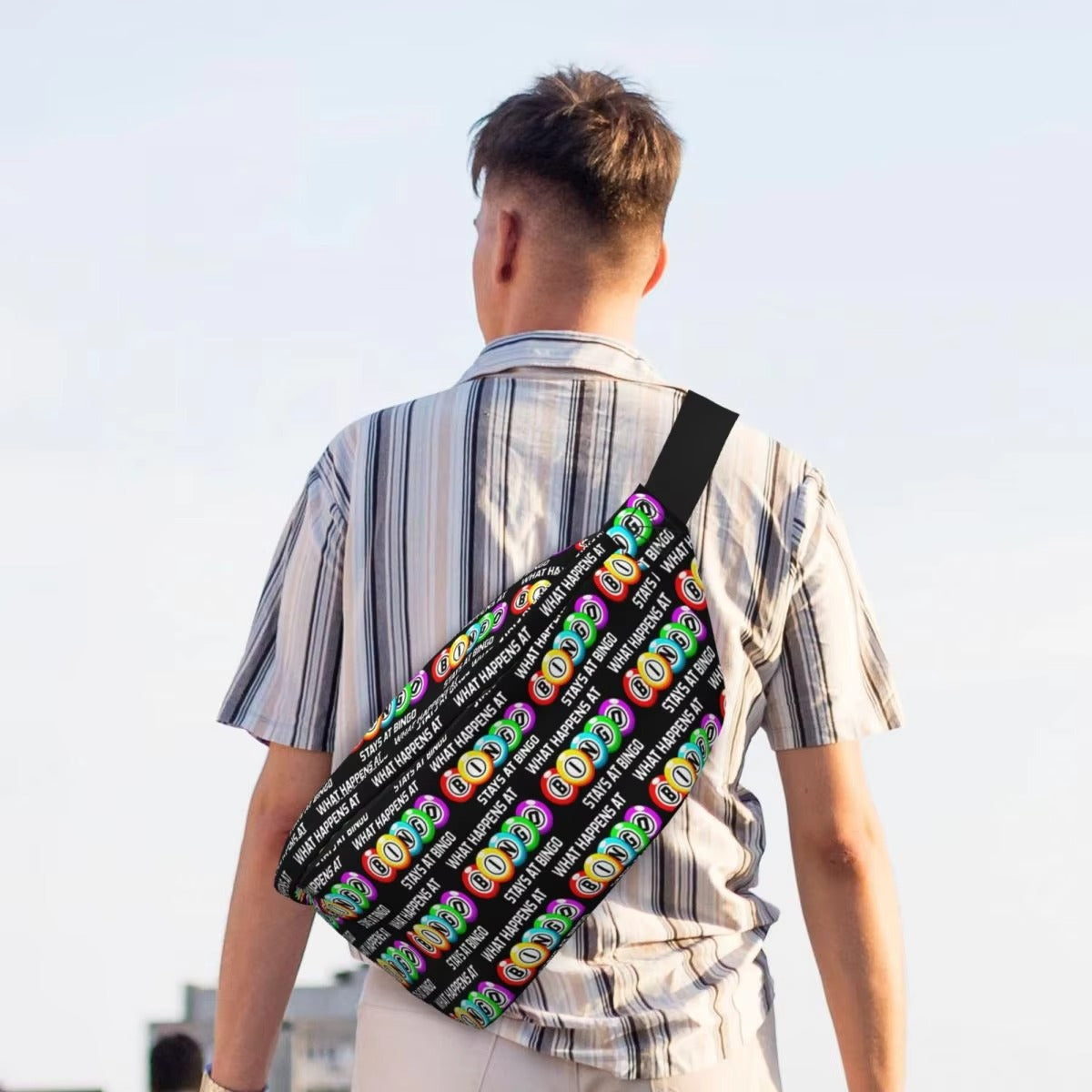 What Happens at Bingo Stays at Bingo Crossbody Bag