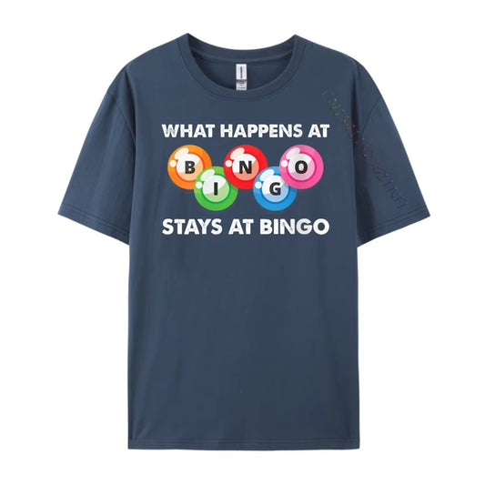 "WHAT HAPPENS AT BINGO"Unisex T-shirt